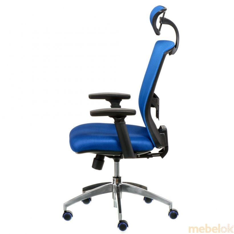 стул с видом в обстановке (Кресло офисное Dawn blue)
