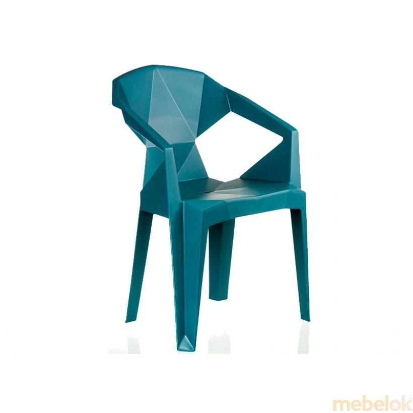 Крісло пластикове MUZE TEALBLUE PLASTIC