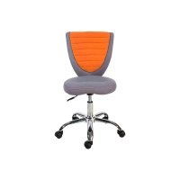 Кресло офисное Office4You POPPY серо-оранжевое