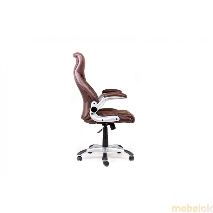 стул с видом в обстановке (Кресло офисное Conor dark brown)