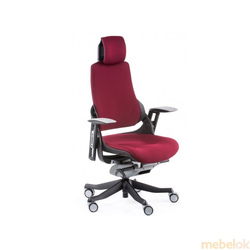 Крісло офісне Wau burgund fabric