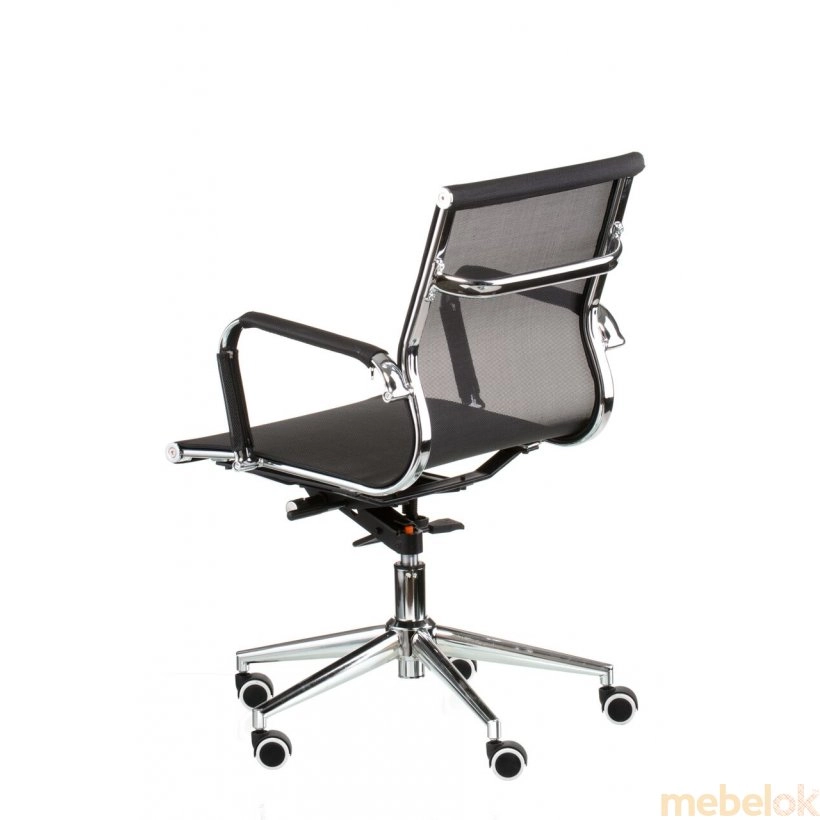 стілець з виглядом в обстановці (Крісло Solano 3 mesh black)