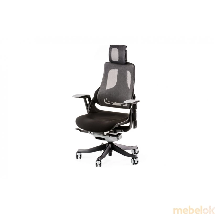 Кресло офисное Wau black fabric, charcoal network от фабрики Special4you