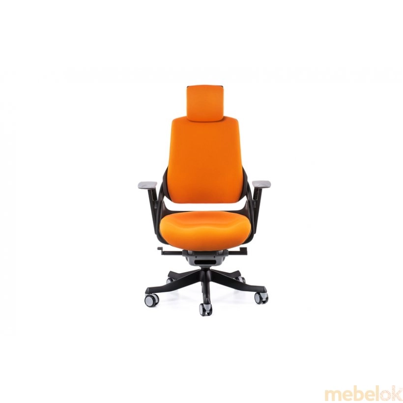 Крісло офісне Wau mandarin fabric з іншого ракурсу