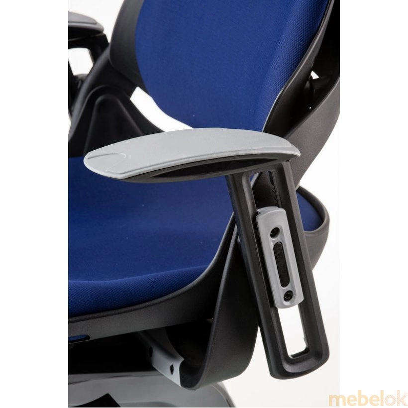 стілець з виглядом в обстановці (Крісло офісне Wau navyblue fabric)