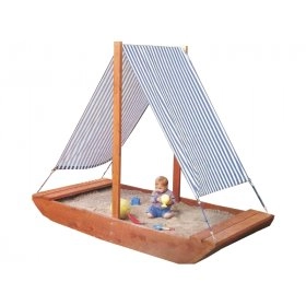 Детская песочница-кораблик
