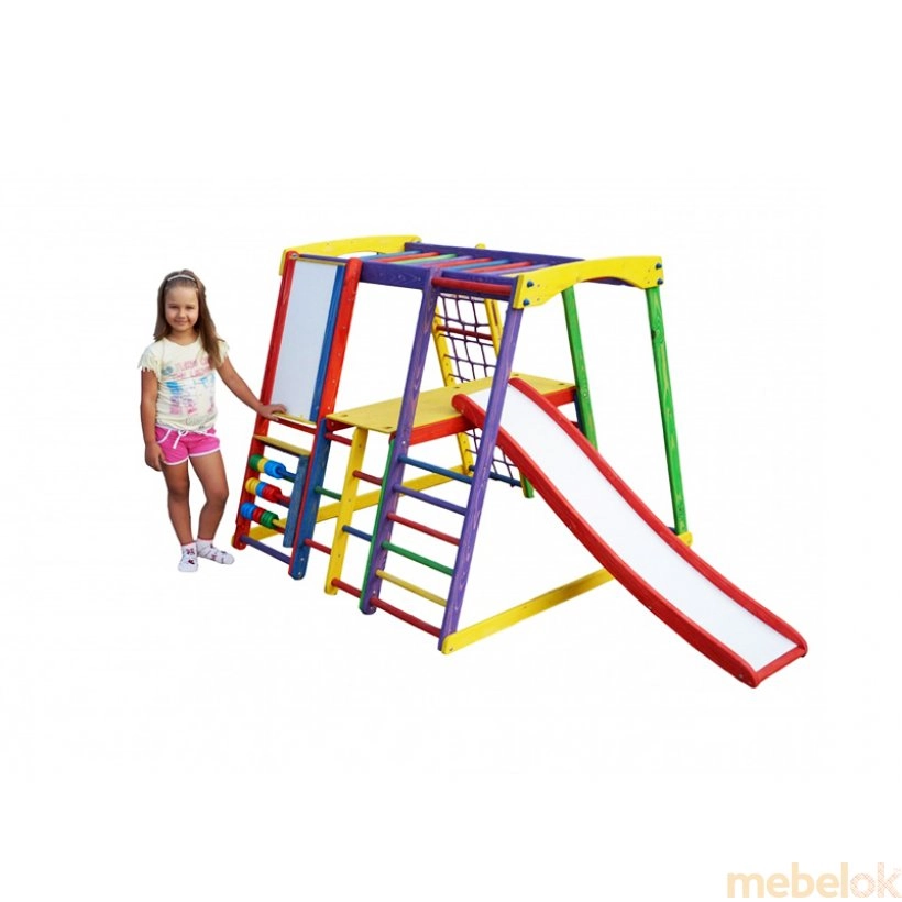 игровую мебель с видом в обстановке (Спортивный уголок TOP kids color 3 max)