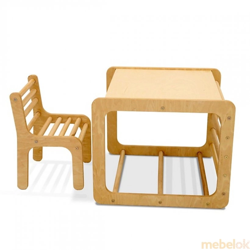 Комплект стіл і стілець Кубик