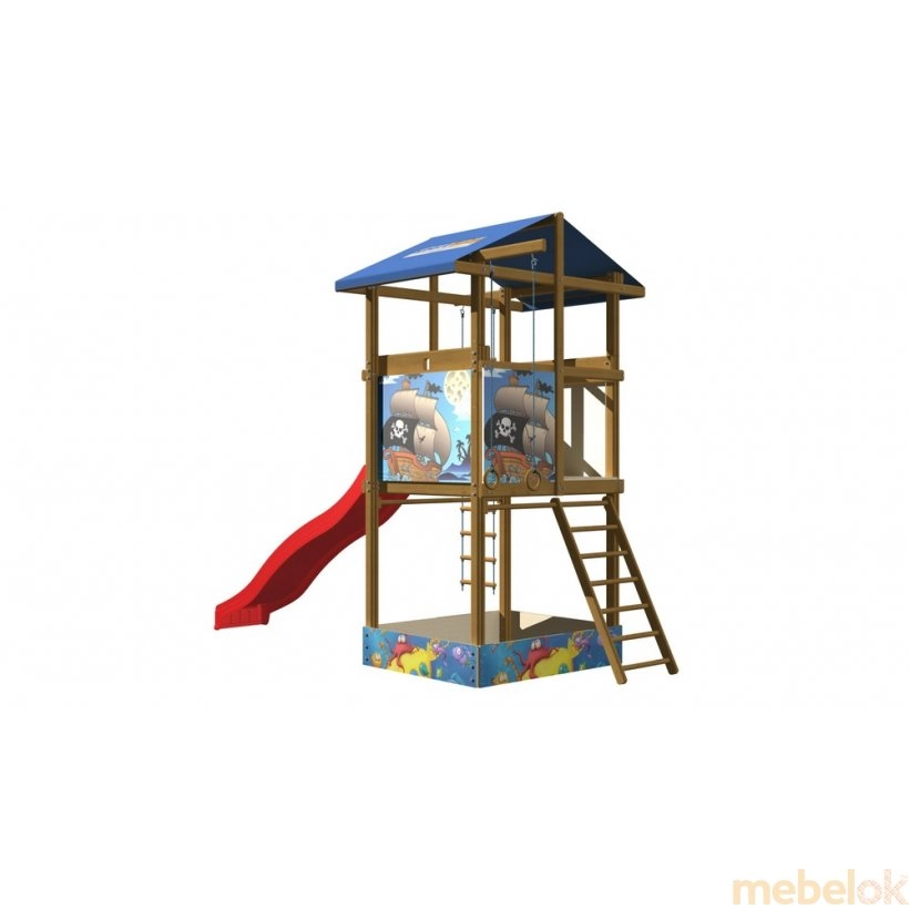 игровую мебель с видом в обстановке (Детская площадка 7)