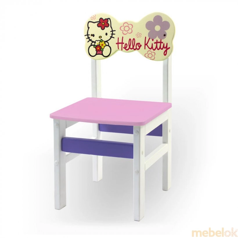 Детский стульчик Woody Хелоу Китти розовый