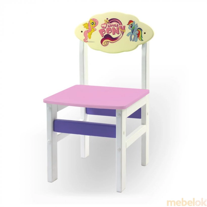 Детский стульчик Woody Литл Пони розовый