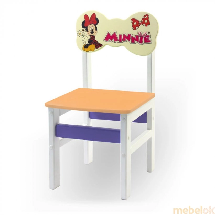 Детский стульчик Woody Минни Маус оранжевый
