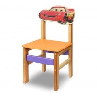 Детский стульчик Woody Молния МакКвин оранжевый