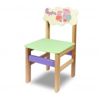 Дитячий стільчик Woody сімейка Peppa (колір салатовий)