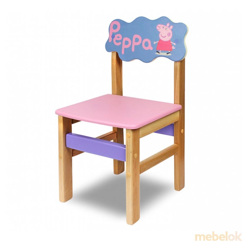 Детский стульчик Woody свинка Peppa (цвет розовый)