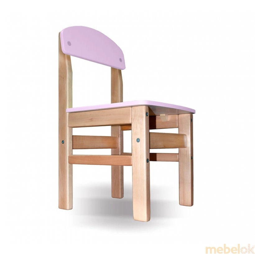 Детский стульчик Вуди розовый от фабрики Юлиана (Yuliana)
