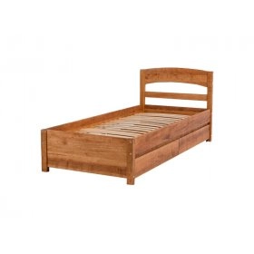 Кровать Тиана с ящиками для белья ольха