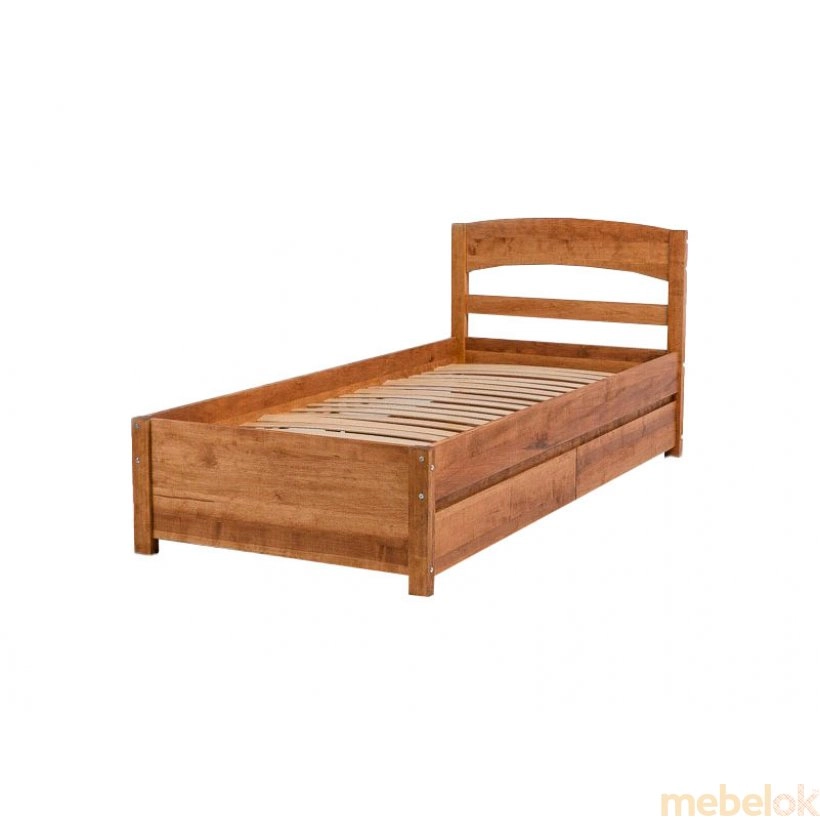 Ліжко Тіана 80х200 з шухлядами для білизни вільха