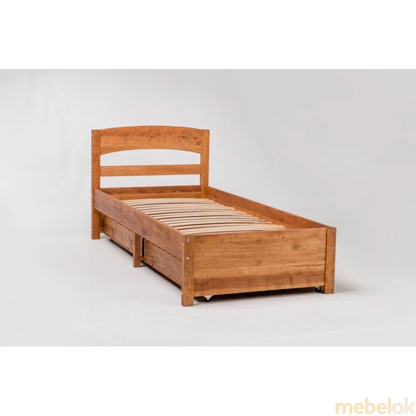 Ліжко Тіана 120х200 з шухлядами для білизни вільха