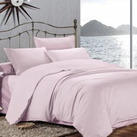 Комплект постельного белья Сатин Люкс (розовый)