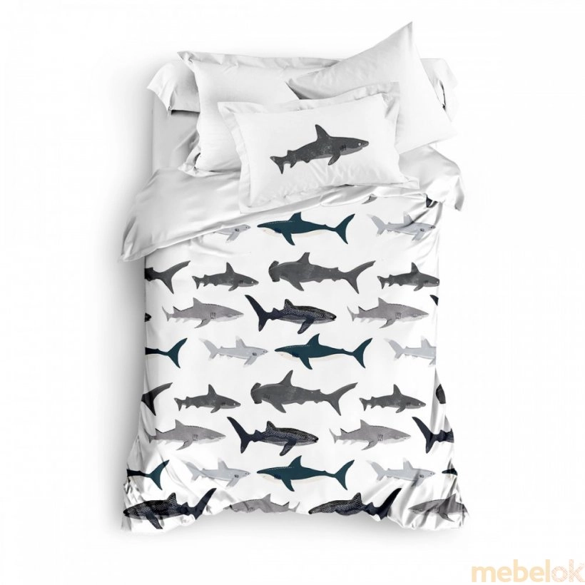 Комплект постільної білизни Акули shark (265249)