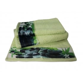 Махровое полотенце  35х70 Релакс св-зеленый