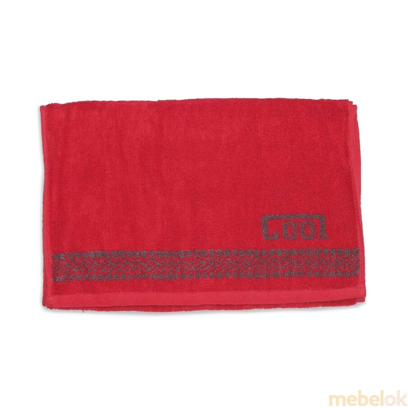 Махровое полотенце 35х70 Cool красный