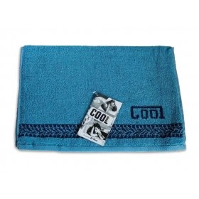Махровое полотенце 35х70 Cool синий