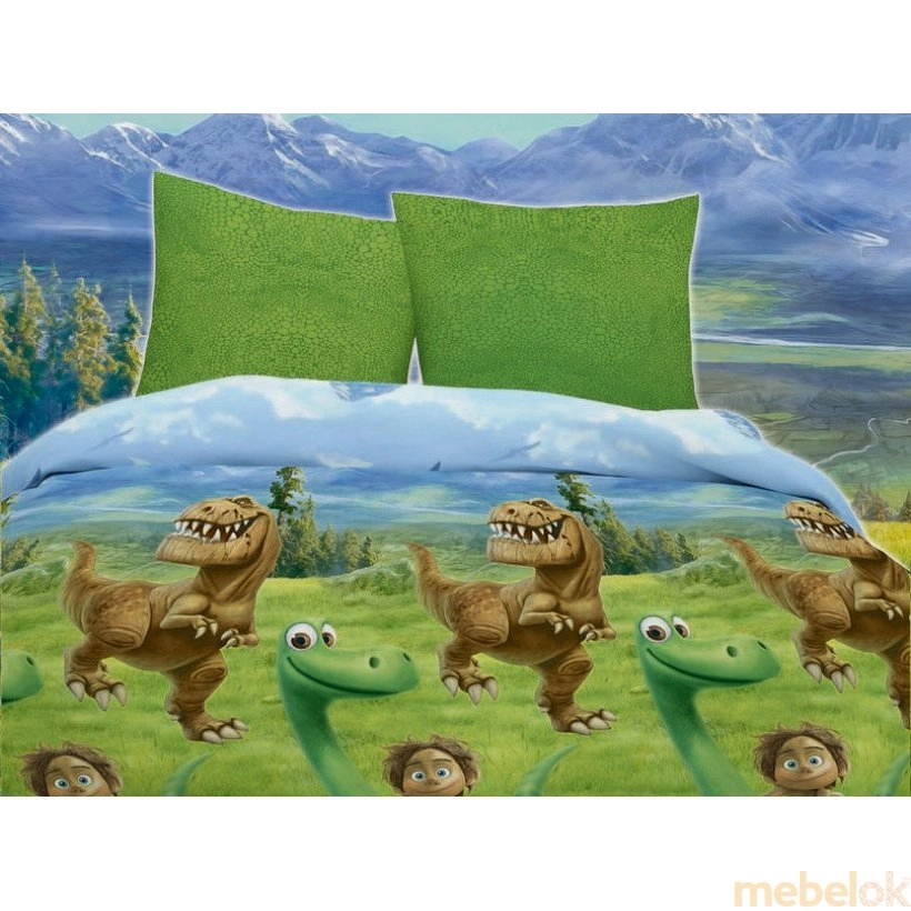 Полуторный комплект постельного белья Динозавр