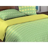 Двуспальный-евро комплект постельного белья Dot Green