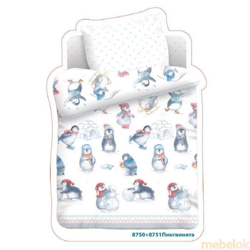 Детский комплект постельного белья Маленькие пингвинята