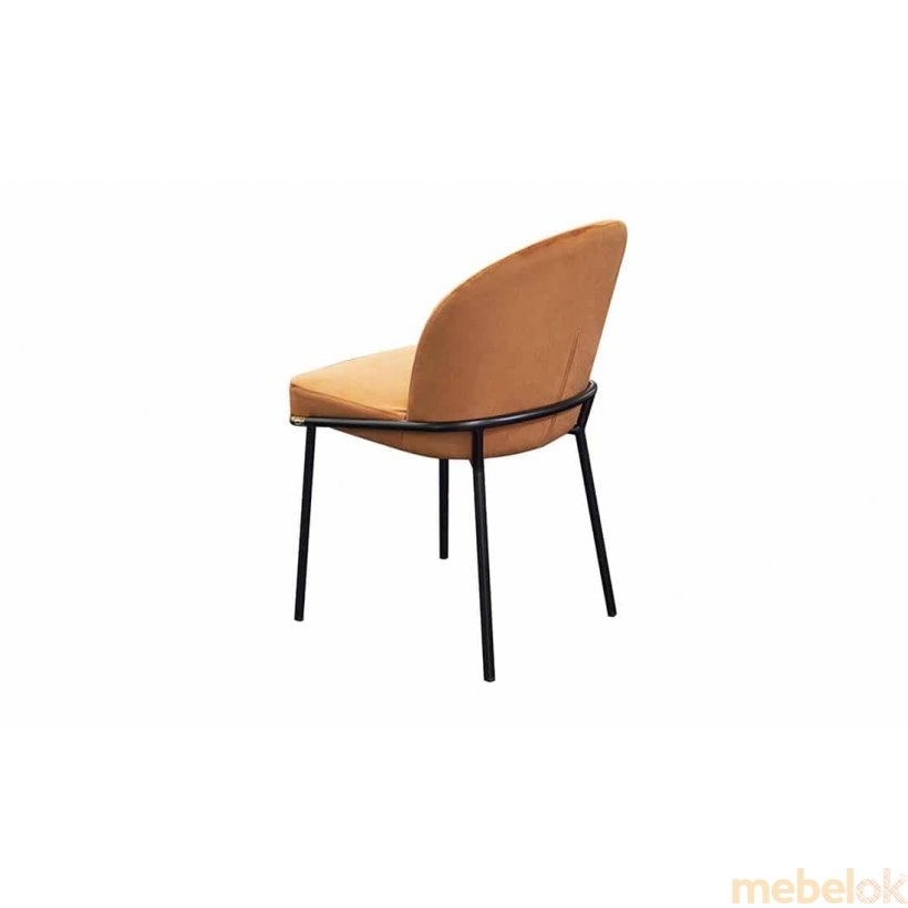 стул с видом в обстановке (Стул Милтон оранжевый)