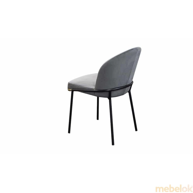 стул с видом в обстановке (Стул Милтон серый)