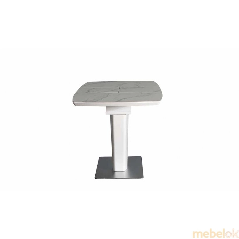 стол с видом в обстановке (Стол Адам керамика белый)