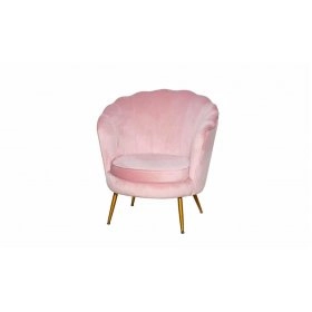 Кресло Шелл розовое