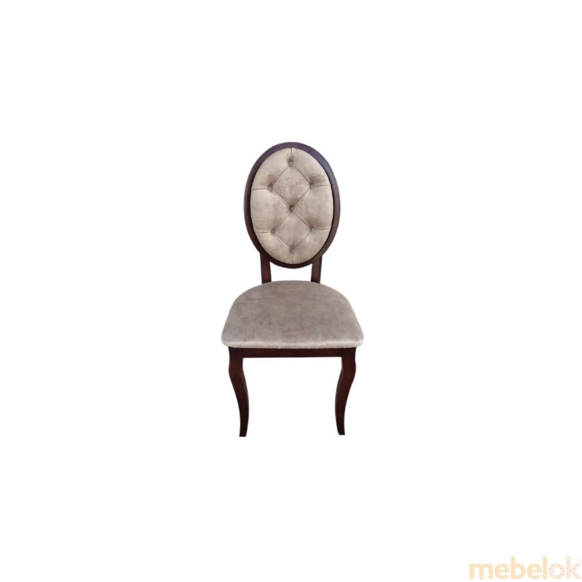 Стул Альбина бежевый сиденье Ткань 450x450x963 каркас орех