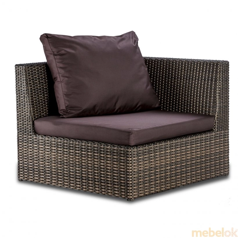 Модульный диван угловой Kombo 80х80х80 без мягкого сидения и подушек