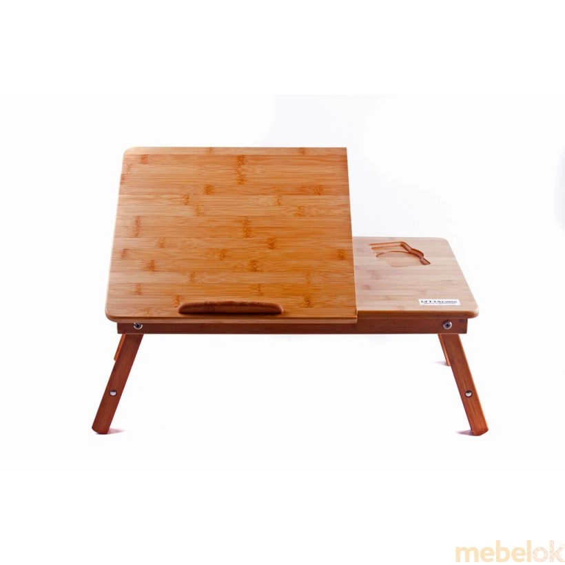 Бамбуковый столик для ноутбука T27 с другого ракурса