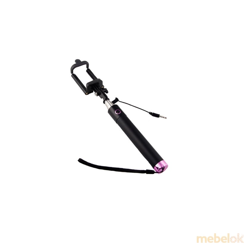 Селфи-монопод SS6 со шнуром Pink