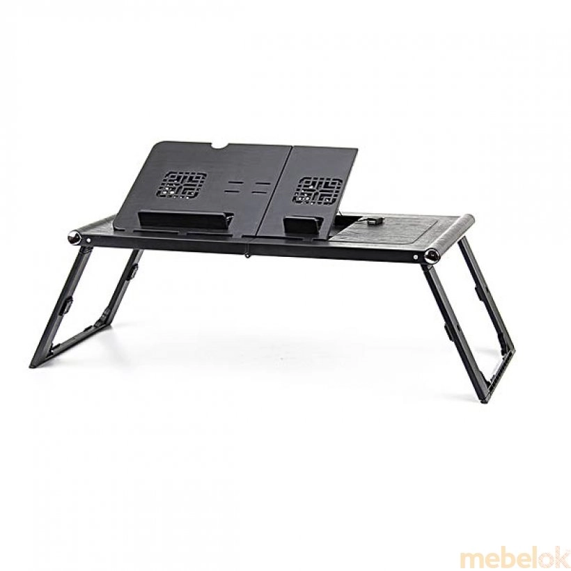 стол с видом в обстановке (Столик для ноутбука T15 Black)