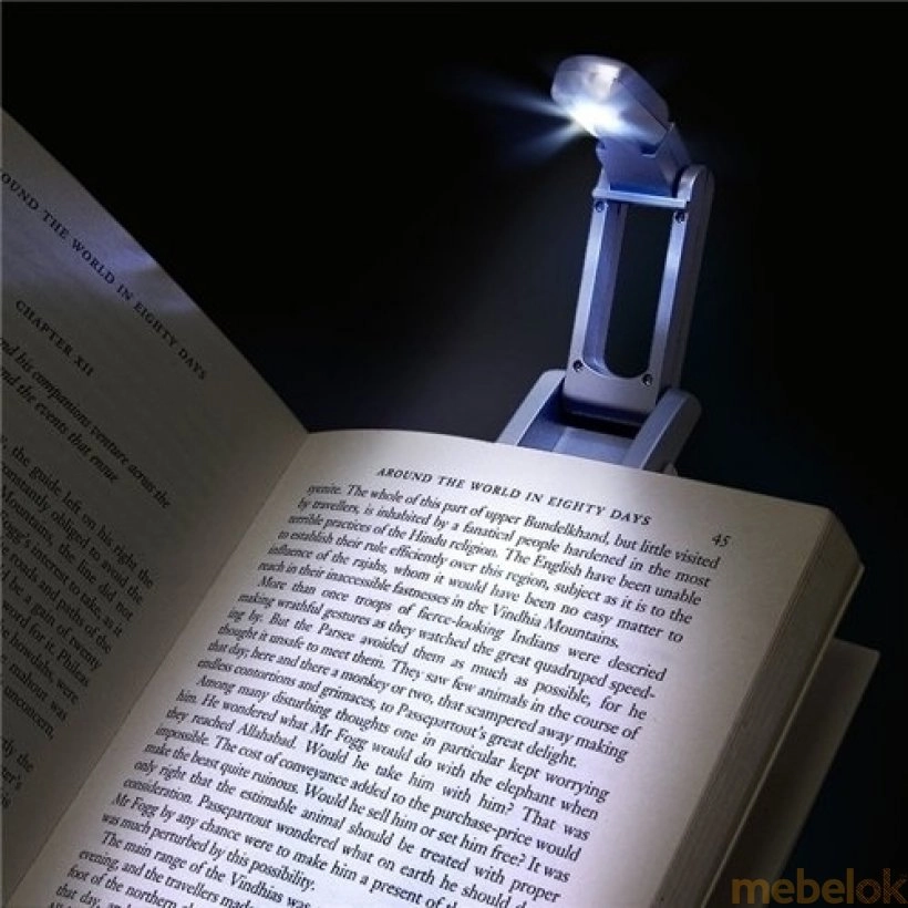 подарок с видом в обстановке (Закладка-фонарик для чтения booklight)