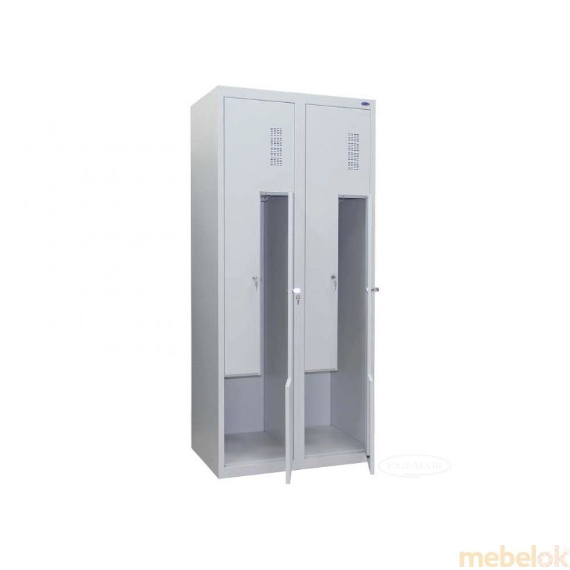 Шкаф одежный металлический на четыре ячейки ШОМ-Г-400/2-4