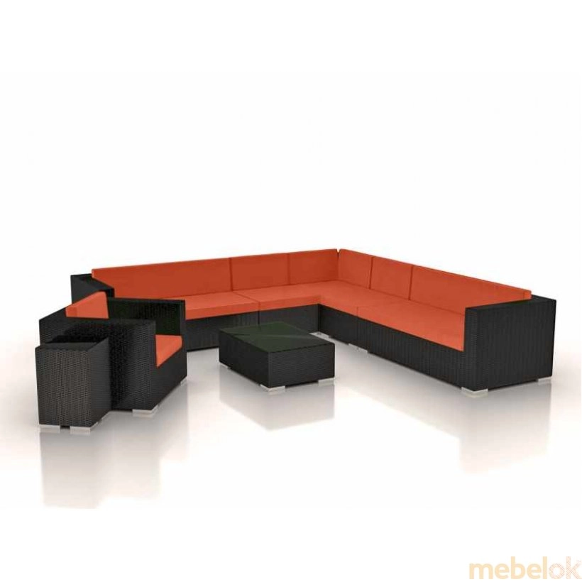 Комплект меблів з штучного ротанга LOUNGE XL з іншого ракурсу