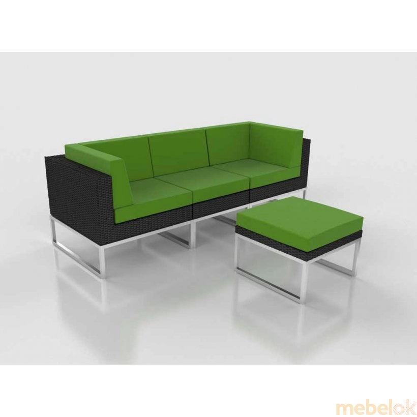 Комплект мебели из искусственного ротанга MODERN L с другого ракурса