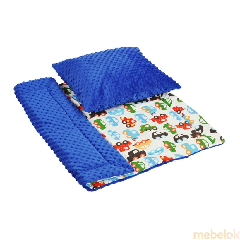 гарнитур постельного белья с видом в обстановке (Комплект подушка + одеяло Для новорожденных)