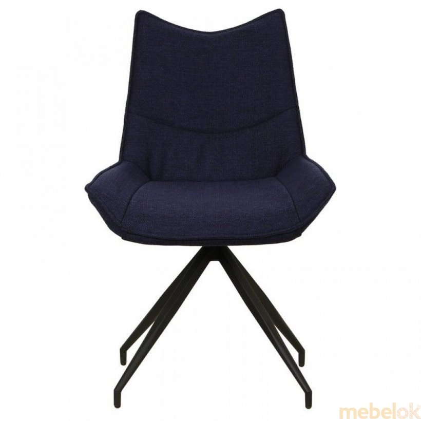 стул с видом в обстановке (Стул R-55 чернильно-синий)