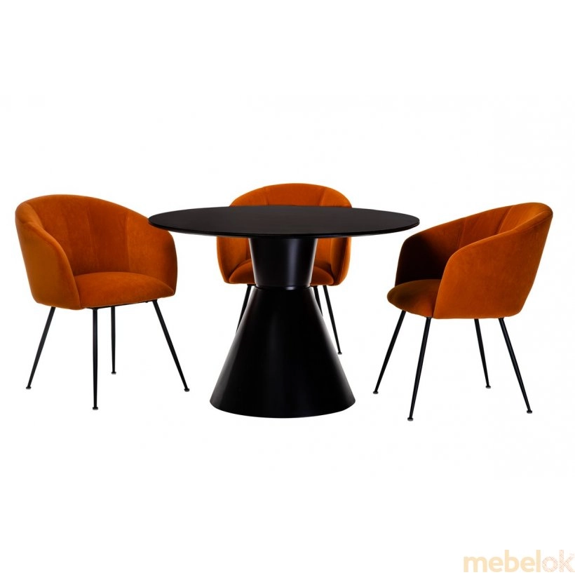 (Стіл TМL-650 чорний) Vetro Mebel (Ветро мебель)
