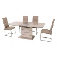 Комплект стол TM-50 капучино + латте + 4 стула S-108