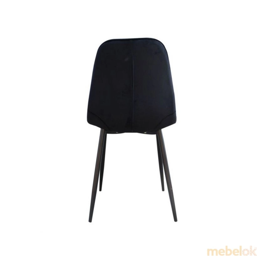стілець з виглядом в обстановці (Стілець M-01-3 чорний вельвет)
