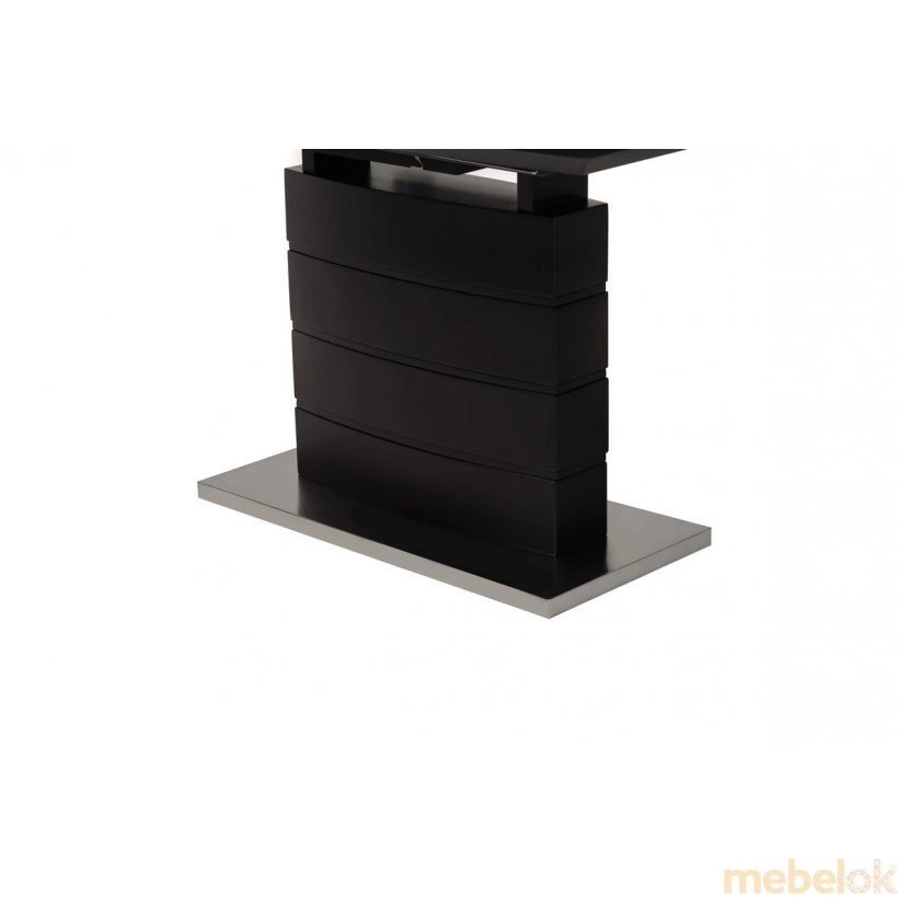 стол с видом в обстановке (Стол керамический TML-850 черный оникс)
